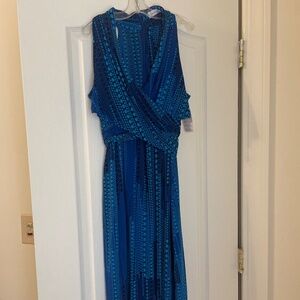 Calvin Klein Blue Polka Dot Dress